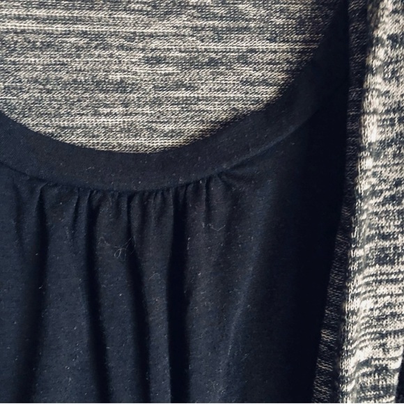 I.N. Studio Black Cardigan Knit Shirt 14P - Picture 4 of 5